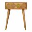 1 Drawer Bedside with Gold Brass Insert