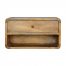 1 Drawer rounded Oakish Wall Mounted Bedside