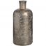 Antique Silver Mercury Glass Bottle Vase