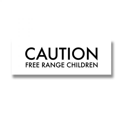 Free Range Children Metallic Detail Plaque