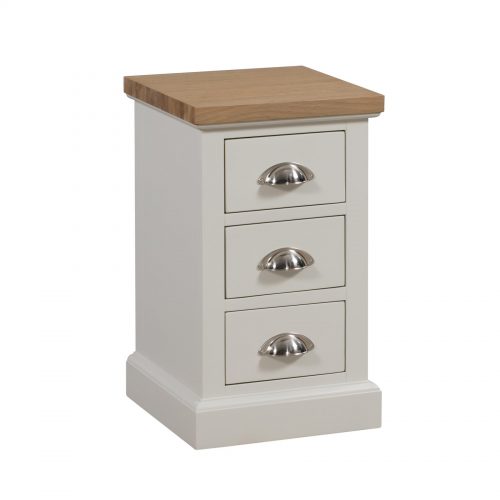 Ripley Oak Collection Three Drawer Bedside