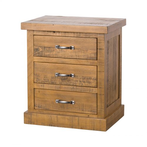 The Deanery Collection 3 Drawer Bedside