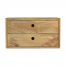 2 Drawer Solid Wall Mounted Bedside