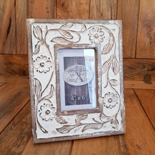 Once a Tree Flower Small Photo Frame 4x6 Inch