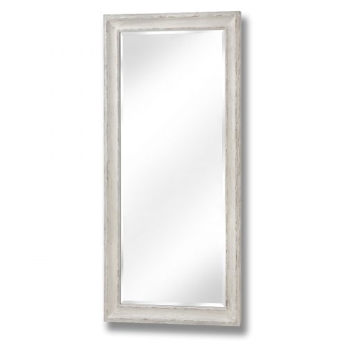 Antique White Large Frame Mirror