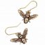 St Justin Bronze Bee Earrings