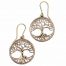 St Justin Bronze Tree of Life Earrings