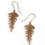 St Justin Bronze Fern Leaf Drop Earrings