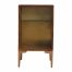 Bedside Table with Glass Shelf