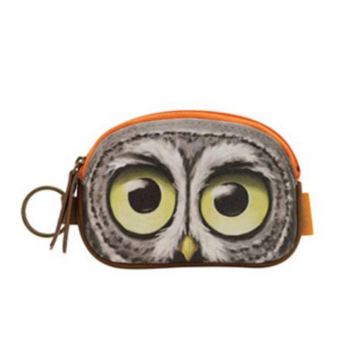 Book Owls Keyring Zip Purse
