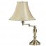 Bronze Angled Lamp With Shade