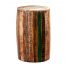 Coastal Reclaimed Wood Drum Stool