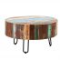 Coastal Reclaimed Wood Drum Coffee Table
