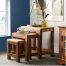 Coastal Reclaimed Wood Nests of 3 Stools