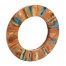 Coastal Reclaimed Wood Round Mirror Large