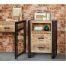 Cosmo Industrial 2 Drawer Chest Side Table