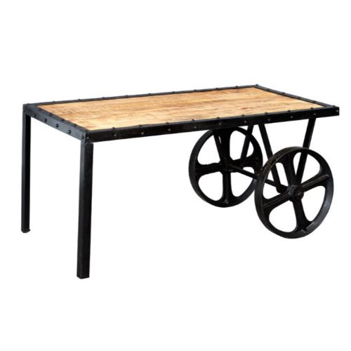 Cosmo Industrial Cart Coffee Table
