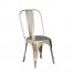 Cosmo Industrial Silver Metal Chair (Sold in Pairs)