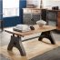 Evoke Iron / Wooden Industrial Coffee Table