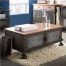 Evoke Iron / Wooden Jali 2 Door Coffee Table