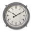 Grey Drum Clock