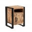 Cosmo Industrial Side Table with Door
