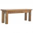 IN018 Solid Wood Oak-ish Finish Bench with Farmhouse Feet