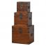 IN092 Solid Wood Set Of 3 Nesting Boxes