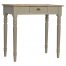 IN123 1 Drawer Writing Desk with Flute Legs