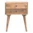 IN138 2 Drawer Solid Wood Bedside Table