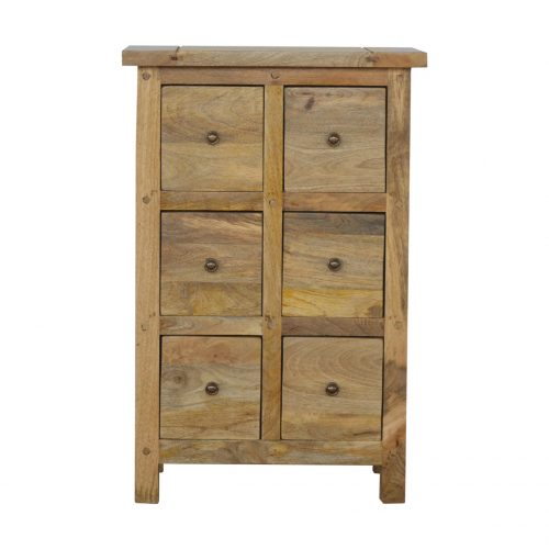 IN156 Country Style 6 Drawer CD Cabinet