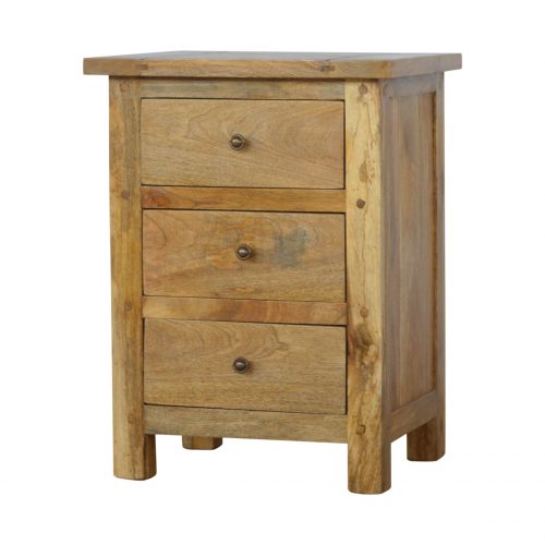 IN176 Country Styled 3 Drawer Bedside