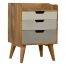 IN187 Nordic Style Bedside with 3 Drawer Painted Fronts