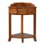 IN215 Solid Sheesham Wood Corner Wash Stand with a Gallery Back