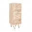 Light Gold Tall Chest of Drawers