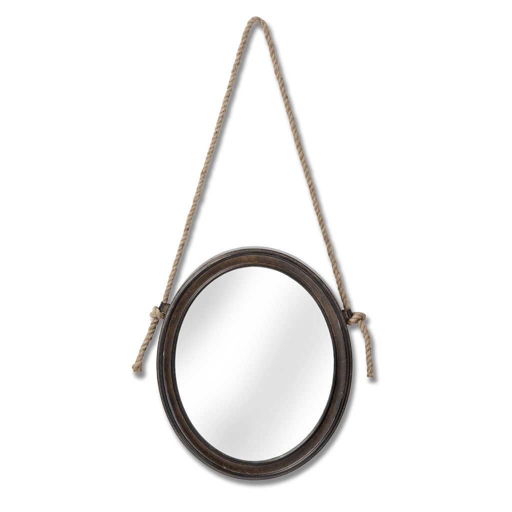 Oval Mirror With Hanging Rope Hollygrove