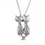 St Justin Purrfect Pair Cat Pendant