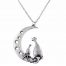 St Justin Purrfect Cats on the Moon Pendant