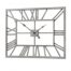 Silver Metal Frame Rectangular Clock