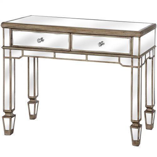 The Belfry Collection 2 Drawer Mirrored Console Table