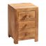Toko Light Mango 3 Drawer Bedside Cabinet