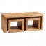 Toko Light Mango John Long Cubed Coffee Table Set