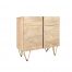Light Gold 2 Door Medium Sideboard