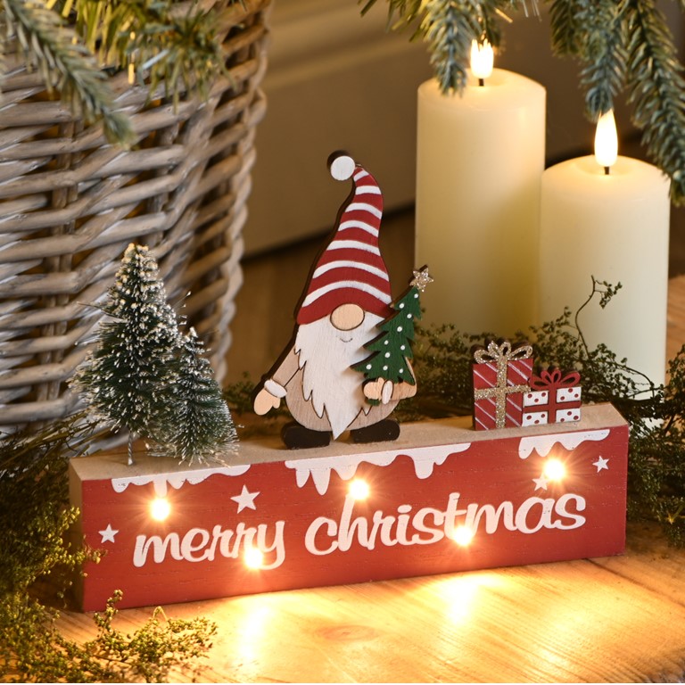 Festive MERRY CHRISTMAS Light Up Sign