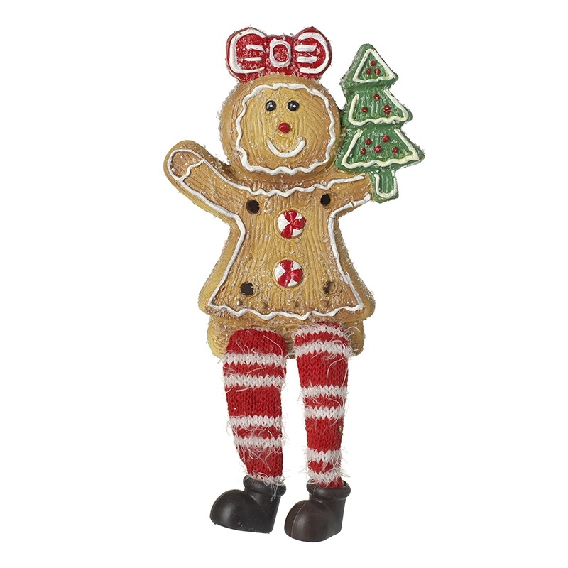 Gingerbread Lady In Red Socks