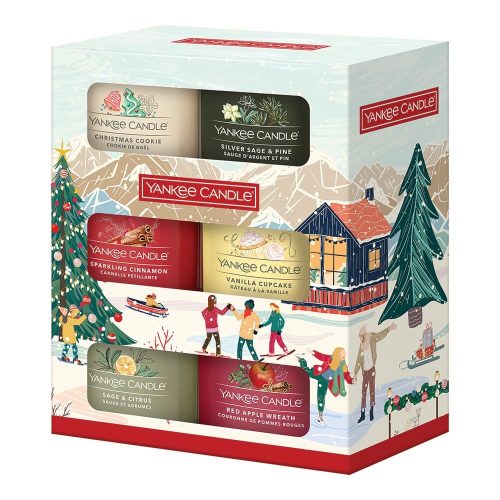 6 Mini Filled Votive Gift Set - Image 3