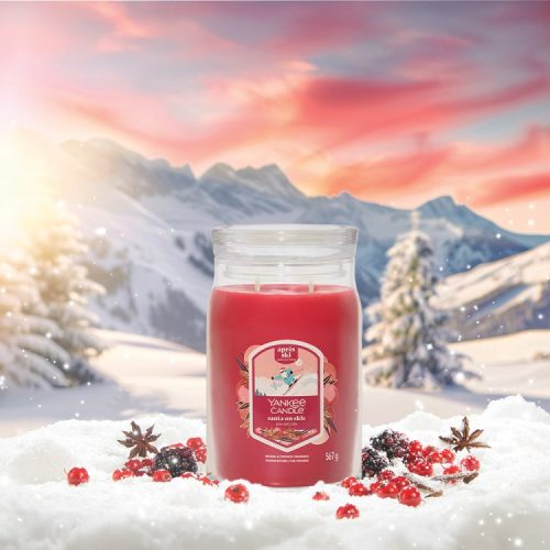 Santa on Skis Signature Large Jar - Image 6