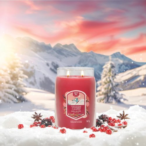 Santa on Skis Signature Large Jar - Image 7